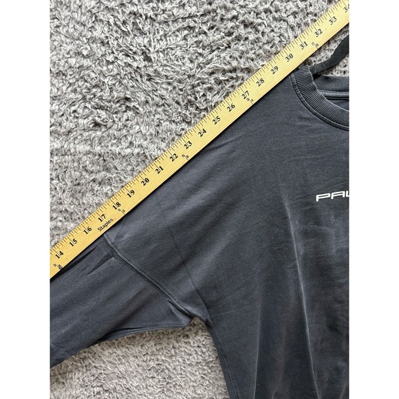 Palace Fader Font Crew Neck Graphic Long Sleeve T Shirt Black Mens Size L - Picture 8 of 11